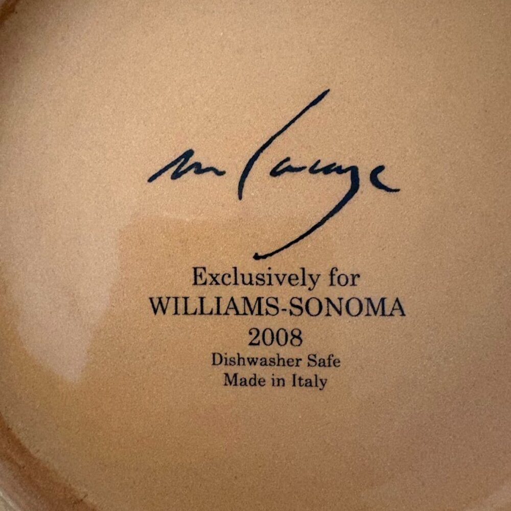 WILLIAMS SONOMA BOWL MARC LACAZE PAYSAGE 2008 Large Bowl Italy Landscape 14" - Picture 7 of 7